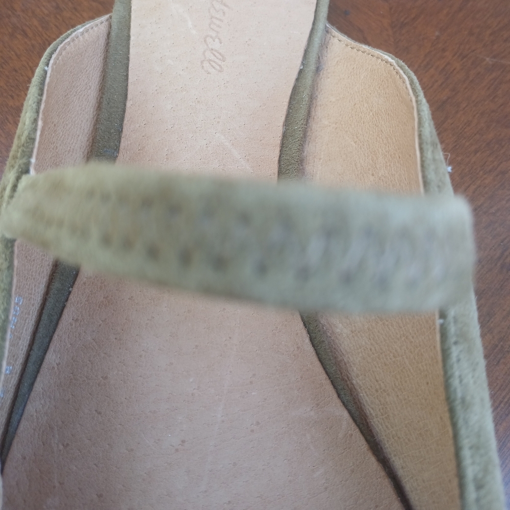 Madewell Olive Suede Mary Jane Flats - Picture 3 of 12